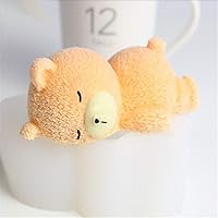 Vista 3 de Molde de silicona para jabón y gelatina de pastel de oso dormido 3D