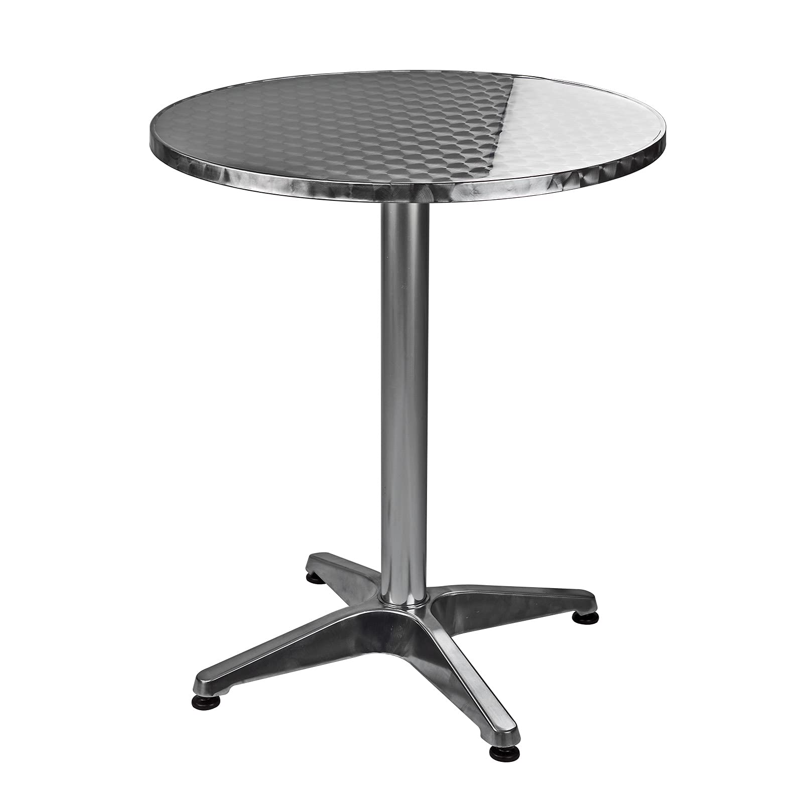 DEMA Alu Bistrotisch Beistelltisch Bartisch Gartentisch Tisch rund Ø 60 cm - H 70 cm