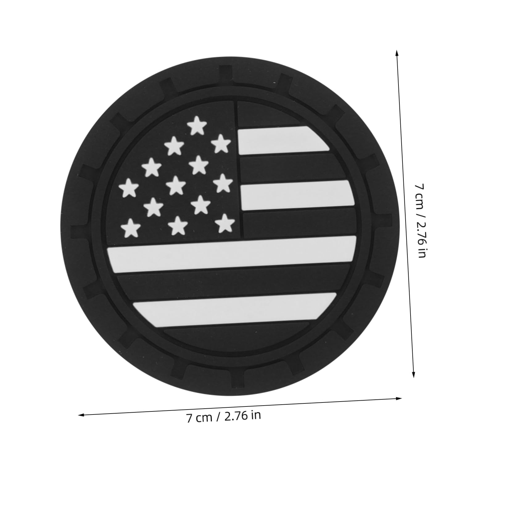 MAGICLULU 4pcs American Flag Car Non- Rubber Inserts for Cup Holders Stylish and Practical Interior Accessories for Men and Women - Design