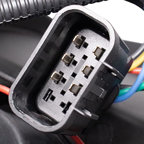 Image of TRQ 2 Piece Headlight Assembly Set Performance Halogen LED C Light Bar Black Bezel Driver & Passenger Side Compatible with Chevrolet Chevy Silverado 1500 2007-2013 2500 HD 3500 HD 2007-2014