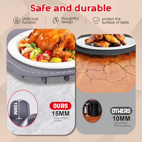 Image of Warming Mat for Food,10s Rapid Warm Food Warming Mat,3-Temp Food Warmer,Fast Heating BPA-Free Auto Shut Off Chafing Dishes For Buffet,Roll Up Food Warmers For Parties Buffet Valentine Gifts