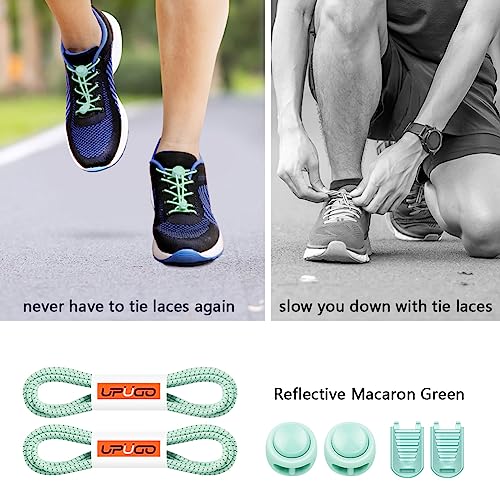 Image of UpUGo Elastic Shoe Laces, No Tie Shoe Laces Tieless for Kids, Adults, Elderly, One Size Fit All