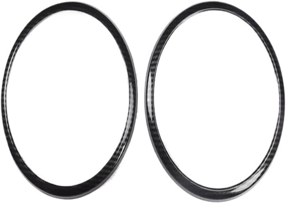 Compatible for Smart Brabus 451 Fortwo Carbon Fiber Color Car Interior Stickers Full Set Decoration Steering Wheel Modification Accessories(K)