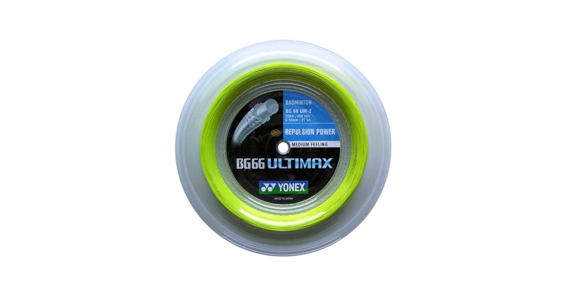 Amazon.com : YONEX BG66 Ultimax Badminton String - 200m Reel