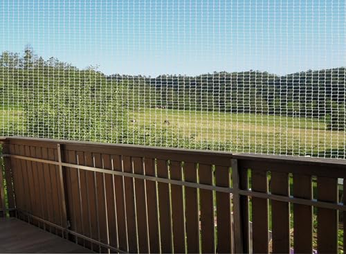 Image of BENAVJI Bird Net /Anti Bird Net /Pigeon Net /Garden Net /Bird Control Net UV Stabilised HDPE Monofilament Netting Solution Natural Color (10 FT X 4 FT)