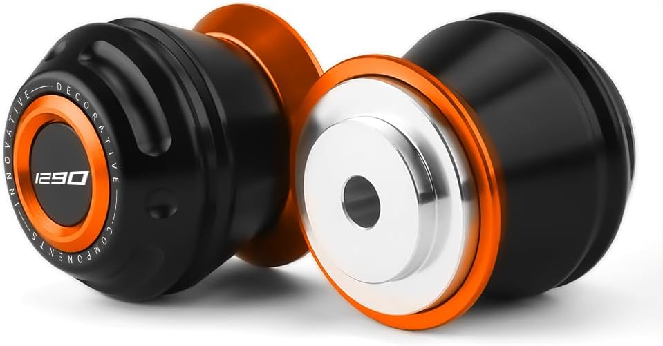 Motorcycle Front Wheel Axle Fork Slider Crash Protector Compatible With K.T.M 1290 SuperDuke R/GT 2014-2020 2021 2022 2023 2024 2025 | Duke1290 1290SDR Accessories (orange)