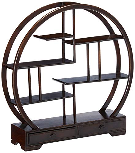 Oriental Furniture Rosewood Mingei Display Stand - Dark Rosewood #TOP20