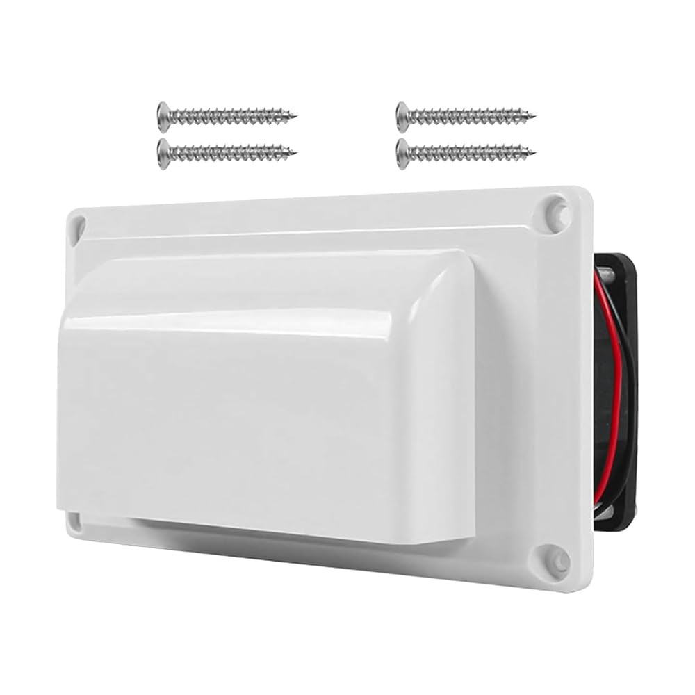 RV Side Fan 12V White with Mounting Screws for RV Trailer Boat Marine Yacht (25W) : Amazon.fr: Automotive