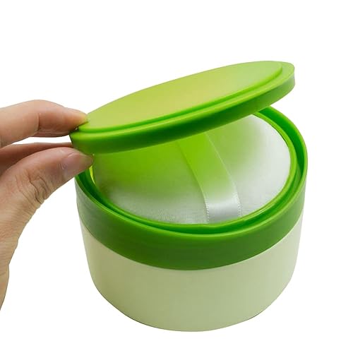 Miniatura 2 de Plástico verde vacío portátil para el cuidado de la piel del bebé después del baño, soplo de talco, estuche para polvo, dispensador de maquillaje,