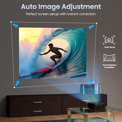 Portronics Beem 510 Smart Projector with 4K Support & 1080p FHD Native, Streaming Apps, 5300 Lumens, Auto Focus & Keystoning, Bluetooth, Wi-fi, 5W... - Image 4