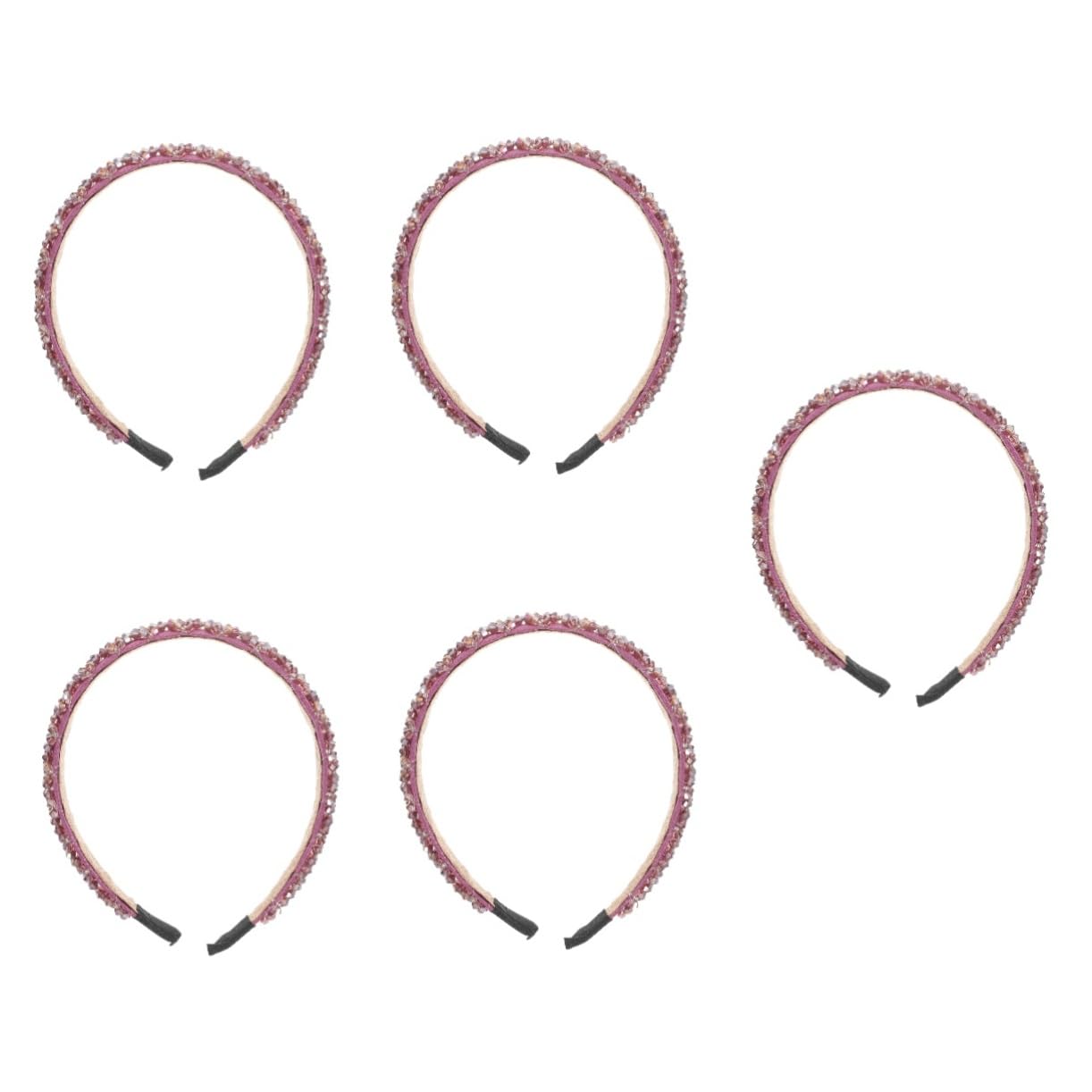 Baluue 5pezzi Fascia Per Elegante Con Cristalli Cerchietto Decorativo Per Ragazze Accessorio Chic Per Occasioni Speciali e Uso Quotidiano
