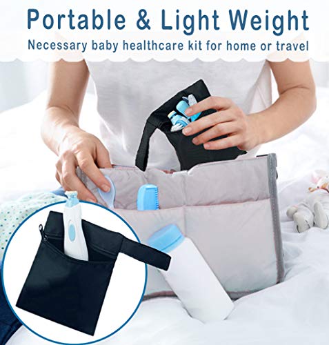 Artibear 18-in-1 Baby Healthcare & Grooming Kit, Portable Nursery Care Set Tools for Newborn Boy & Girl, Include Electric Nails Clipper, Blue