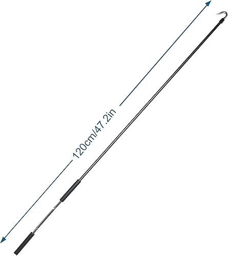 Miniatura 7 de Lihopefe Varita de manivela de metal de repuesto universal para parasoles exteriores (beige)