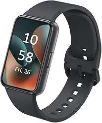 SAMSUNG Galaxy FIT 3 [2024] Tela AMOLED de 1,6 polegadas | Vida útil da bateria de 14 dias | Mais de 100 mostradores de relógio | Mais de 100 modos de exercício | Modelo internacional - (preto)
