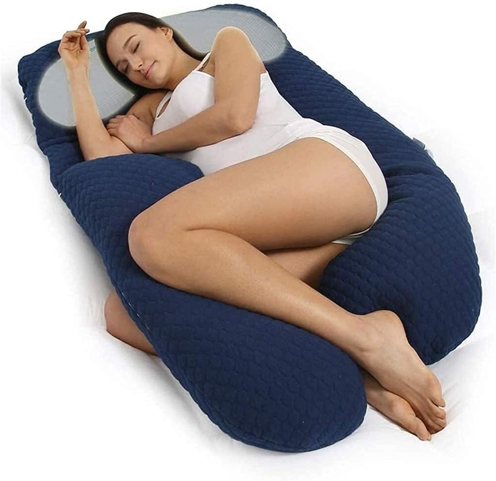 pregnancy pillows for sleeping body pillow for pregnancy Maternity Pillows Body Pillow U-Shaped Full Body Pillow with Memory Pillow Support Lumbar Abdomen Leg Postpartum Breastfeeding Leisu