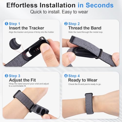 Image of Stretch Nylon Sport Strap Compatible with Google Fitbit Air