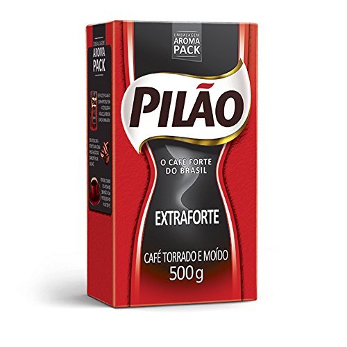 Cafe Pilao Extraforte 500 grs. - 10 Pack. / Extra Strong Coffee 17.6 oz. - 10 Pack.
