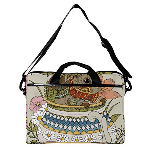 Funda bandolera para portátil de 14" a 15.4" con tierno diseño de conejo 2