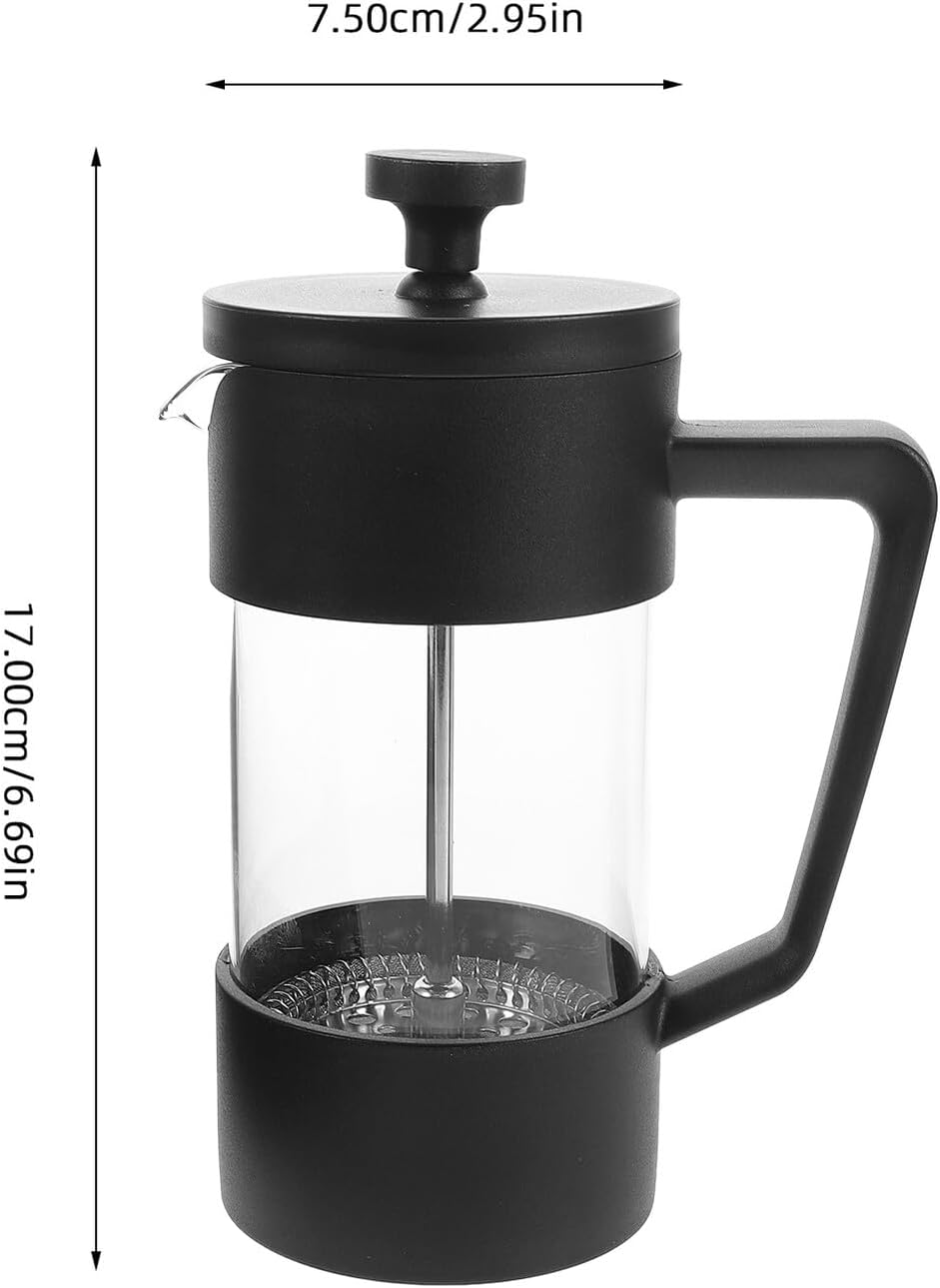 Glass Coffee Maker 350ml Glass and PP for Camping Travel