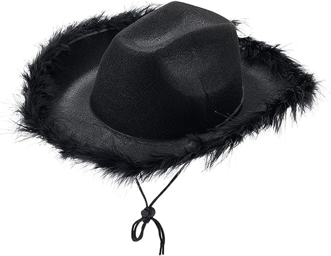 Zac's Alter Ego Fancy Dress Unisex Cowboy or Cowgirl Hat - Black, Brown, Pink or White