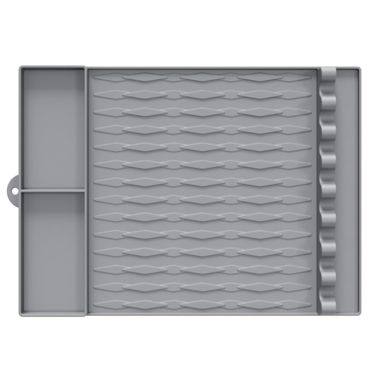 Silicone Grill Mat for Barbecue Grill,Silicone Griddle Tools Mat for Outdoor Grill Kitchen Counter,Grill Tool Mat Accessories Tools (Gray, 2 Grid)