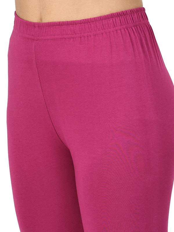 Image of Robinbosky Premium Stretchable Cotton Capri Legging for Women | Suitable for Formal wear & Casual wear | High-End Elastic Makes. The Leggings Squat Proof and Durable for Travel, Yoga, & Workout.