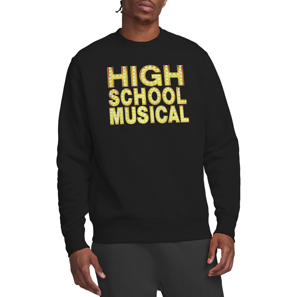 Disney Unisex Black High School Musical Logo Sweatshirt, Medium