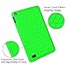 Fintie Silicone Case for Amazon Fire (Previous 5th Generation ONLY, 2015 7 inch) - [Honey Comb Series] [Kids Friendly] Light Weight Anti Slip Shockproof Back Cover (NOT Fit All-New Fire 7 2017), Green