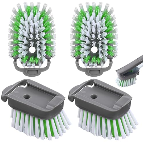 Dishwand Brush Refill 4 Pack Dish Brush Refills Compatible with Scotch-Brite Dishwand Dish Soap Brush for Dishes Pans Sink Pots