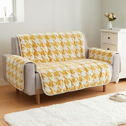 ベルーナ(BELLUNA) ソファカバー あったか フランネル 厚手 北欧柄 吸湿発熱 蓄熱 抗菌防臭 寒さ対策 暖かい 冬用 柄 ボリュームタイプ ふわふわ とろける 滑り止め付 ズレにくい 節電対策 取り付け簡単 中綿入り 多機能 なめらか フランネル