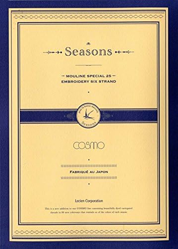 Lecien Japan 1800SEASONS Cosmo Seasons Floss Skeins Color Card