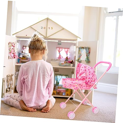 Toyvian Carrinho De Bebê Casa De Boneca Mini Brinquedos Brinquedos De Bebê Para Meninas Brinquedos I