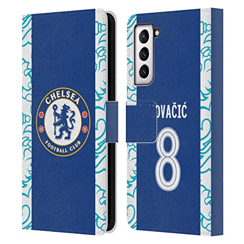 Housse cuir Samsung S21 5G Chelsea FC Kovacic antichoc et pliable