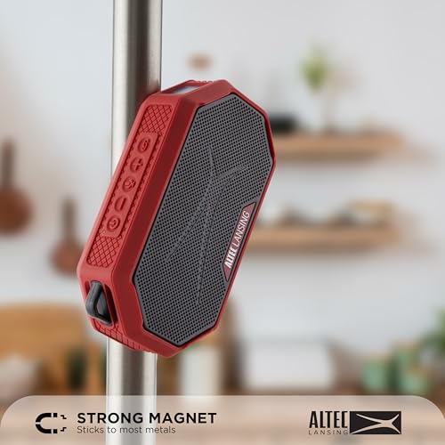 Image of Altec Lansing Portable Bluetooth Speaker HYDRAMINI 2.0, IP67 Waterproof, Portable Speaker, 12h Playtime, Wireless Pairing, USB-C Quick Charge, Magnetic Bluetooth, Voice Assistant Integration