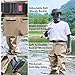 KPHYMOD Men Fly Fishing Hip Waders, Khaki Lightweight Hip Boot Hunting Waders with Reinforced Double Layer Knees(8)