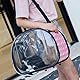 Transparente Katzentrage, Tragbarer Reiserucksack für Haustiere, Zum Tragen in der Hand oder Als Umhängetasche für Tierarztbesuche, Spaziergänge oder Reisen