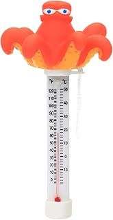AMLESO Floating Pool Thermometer Pond Thermometer Easy Read Aquarium Thermometer for Outdoor Indoor Swimming Pools Aquariums Fish Ponds Spas, Octopus