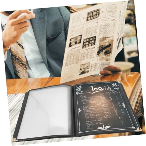 Protège-menu PVC transparent format standard pour couverture et protège-cahier de cuisine - 5