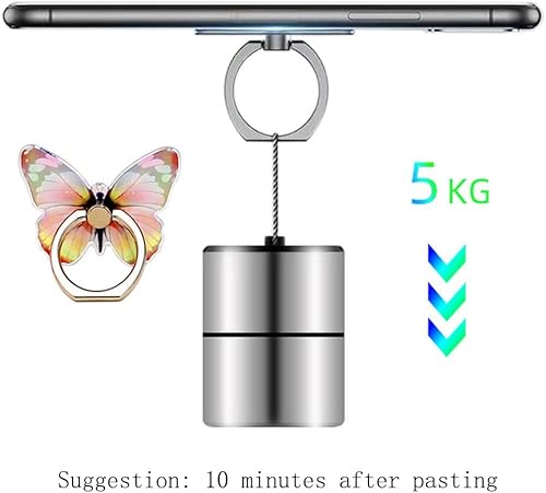 Miniatura 7 de 2 piezas de mariposa para teléfono celular soporte de agarre para anillo de dedo con rotación de 360 bonito patrón de mariposa soporte de dedo de