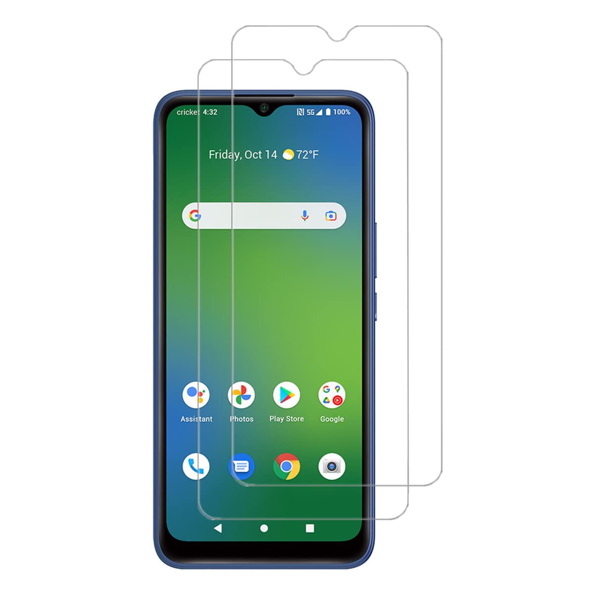 VIESUP for Cricket Innovate E 5G Screen Tempered Glass - [2Pack] 9H Hardness High Definition No Bubble Anti-scratch Screen Protector Tempered Glass for Cricket Innovate E 5G 6.6" (Clear)