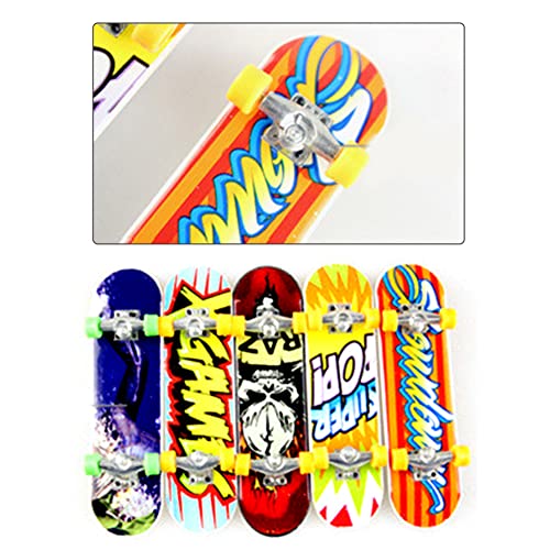 Mini brinquedo de skate de dedo | Conjunto de brinquedos de placas de dedo de mesa | Multi padrão cr
