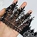 Black Lace Trim 5 Yards Wide Venise Lace Ribbon Embroidered Edge Trim for Sewing DIY Crafts Wedding Applique Home Decor