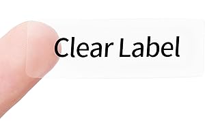 Nimbot Printer Labels D11 Printer Tape, Crystal Clear Printer Labels