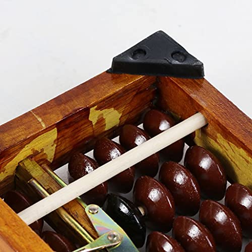 Abacus arithmétique traditionnel chinois portable à 13 colonnes de billes