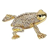 Caja de Almacenamiento de Joyas, Regalo Perfecto Amplia Gama de Aplicaciones Baratijas de Escritorio para Decoraciones de Ranas para Decoración del Hogar para Colección de Joyas