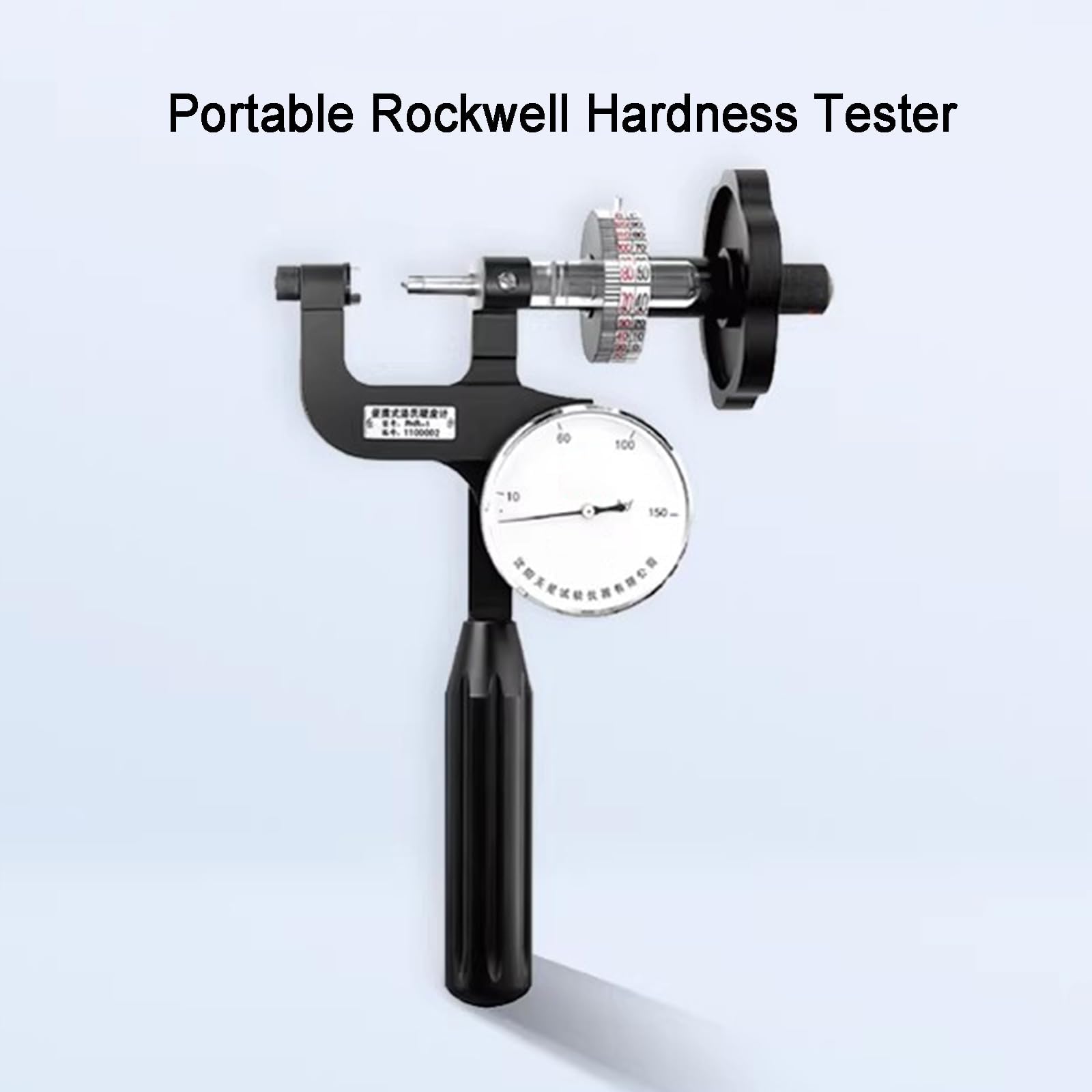 Rockwell - Mini durómetro portátil para medir la dureza del metal, con fuerza de prueba inicial de 10 kg