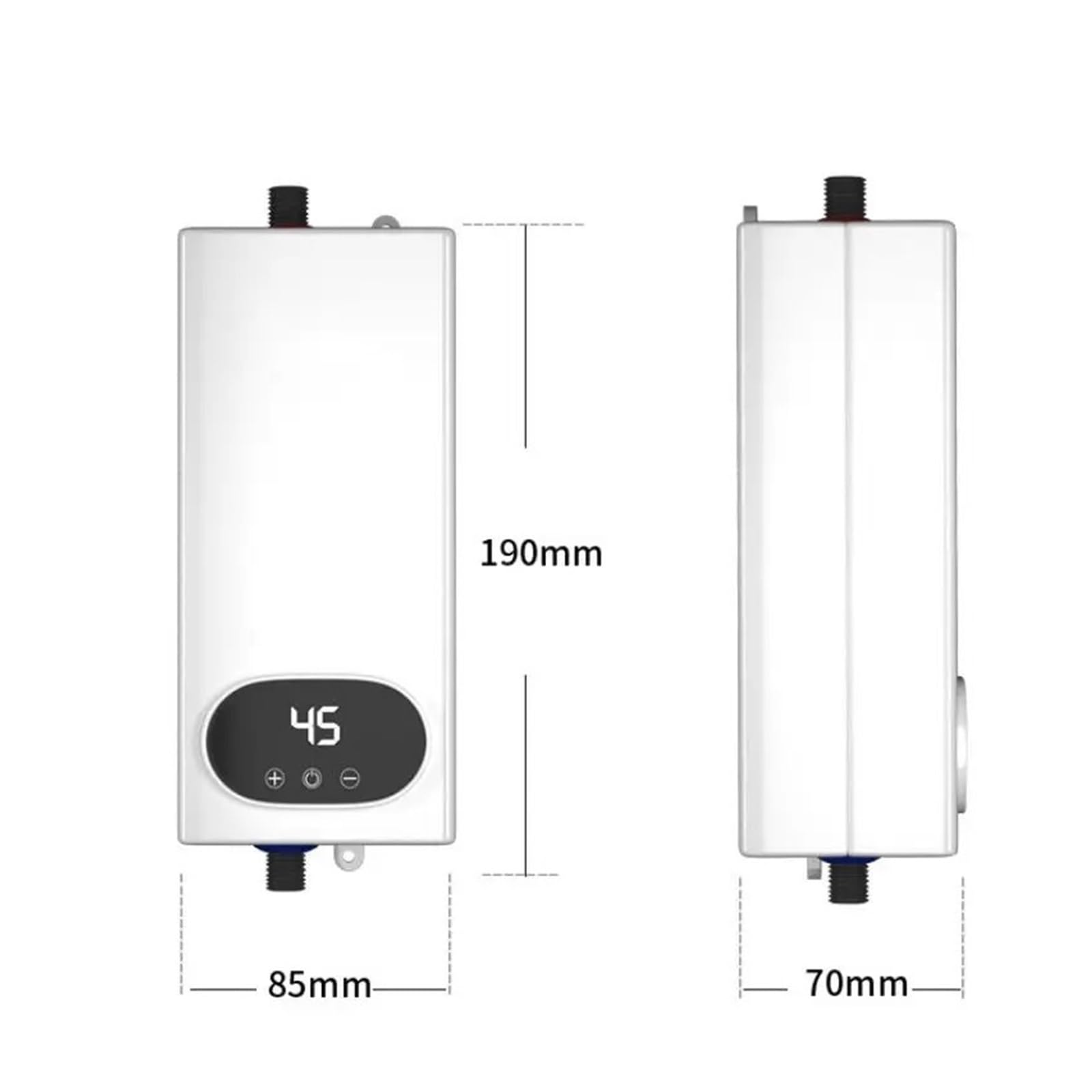 Podgrzewacz Ciepłej Wody 5500W Natychmiastowy Bezzbiornikowy Podgrzewacz Wody Termostat Nagrzewnica Indukcyjna Smart Touch Grzejniki Elektryczne Prysznic Automatica Łatwy w użyciu(Bathroom,110 3500w)