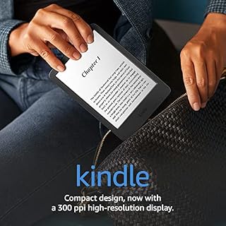 All-new Kindle (2022 release) | The lightest and most compact Kindle, now with a 6", 300 ppi high-resolution display and double the storage, with ads, Black
