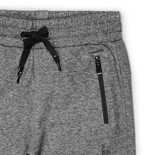 Image of Alan Jones Clothing Boys Solid Joggers Trackpant | Ribbed Hem & Waist | Drawstring Closure | Sizes 5-16 Years | Heavy GSM Fabric