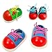 Jouet en bois Lacets Chaussures Lacets Cravate Apprentissage préscolaire Compétences Outil de Développement collectsound